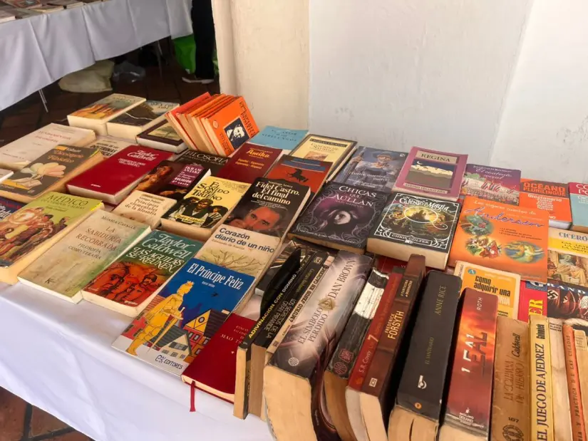 Feria del Libro en la Academia Interamericana de Derechos Humanos de Saltillo./Foto: Leslie Delgado