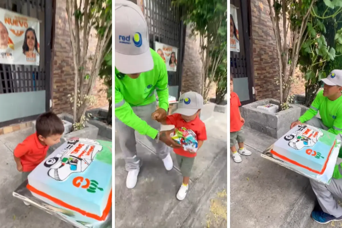 Un niño celebrando su cumpleaños en Guadalupe. Foto: Red Ambiental
