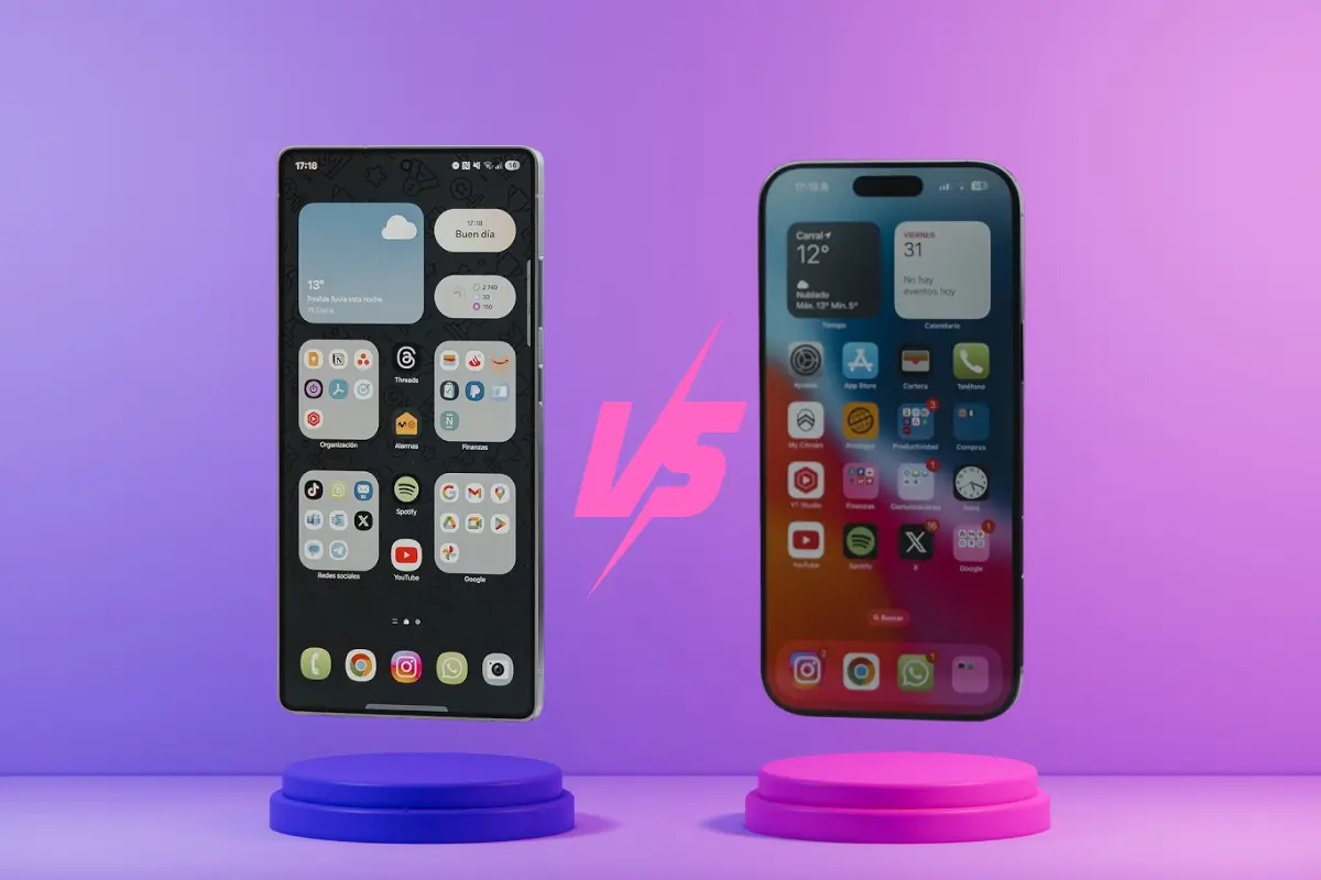 En la lucha por la supremacía, el iPhone 16 Pro Max y el Samsung Galaxy S25 Ultra destacan como los mejores smartphone del momento. Foto: Canva