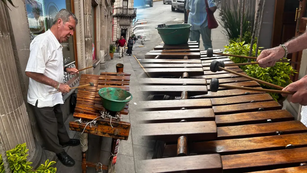 Leopoldo y la marimba, una historia de más de 50 años que hoy comparte en las calles de Durango 