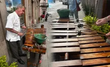 Leopoldo y la marimba, una historia de más de 50 años que hoy comparte en las calles de Durango 