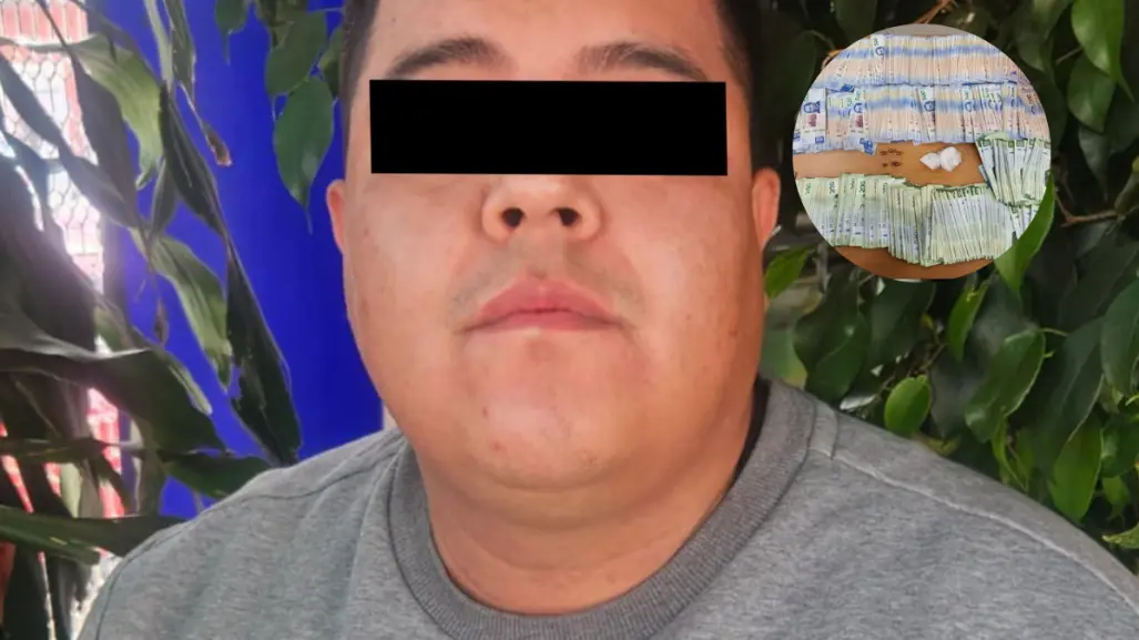 Motociclista de CDMX detenido por la SSC con un millón de pesos, droga y armas