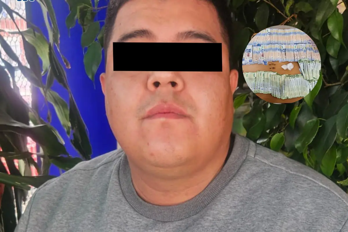 Detienen a hombre con un millón de pesos en CDMX, Foto: X @PabloVazC