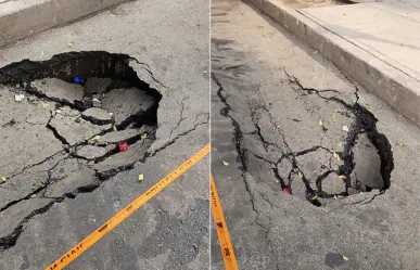 Socavón en Iztacalco alerta riesgo de hundimientos en la colonia Agrícola Oriental de CDMX