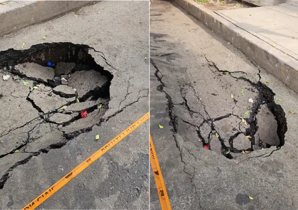 Socavón en Iztacalco alerta riesgo de hundimientos en la colonia Agrícola Oriental de CDMX
