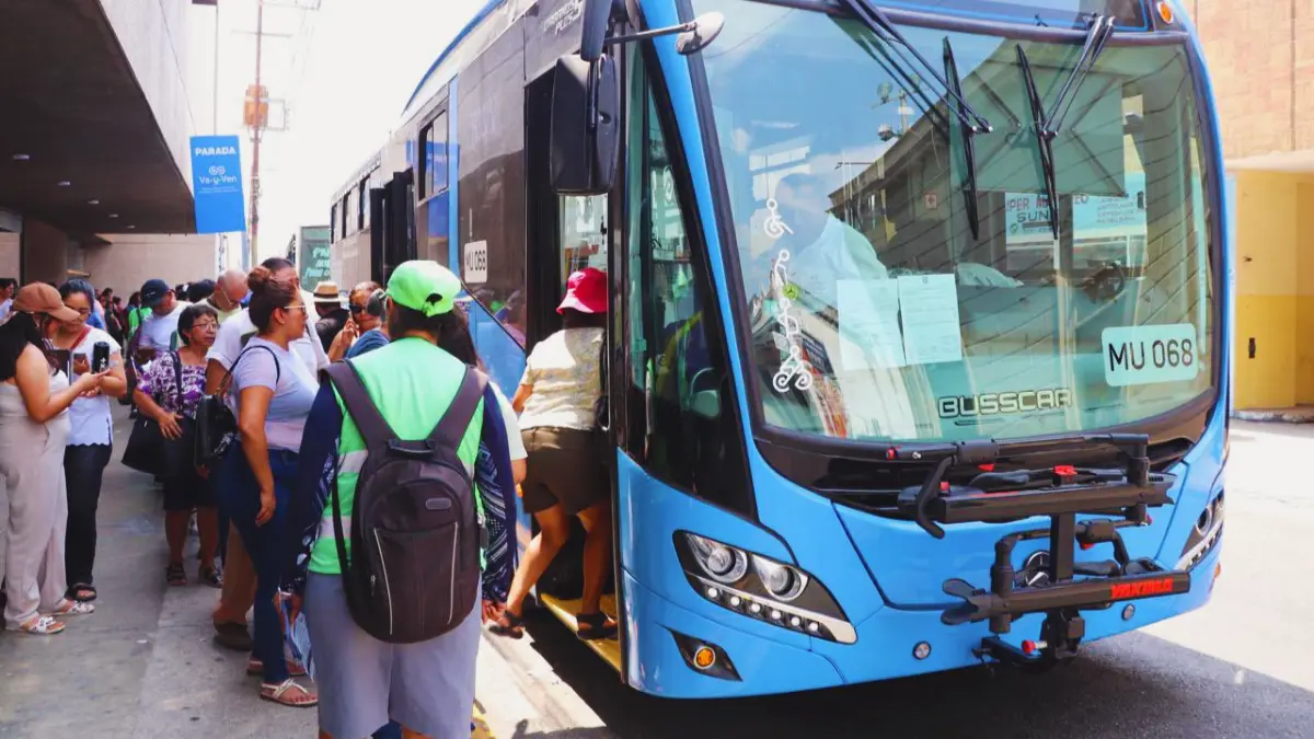 El Va y Ven es el transporte público más utilizado en Yucatán Foto: ATY