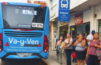  Usuarios del Va y Ven enfrentan afectaciones por disminución de unidades en Mérida 