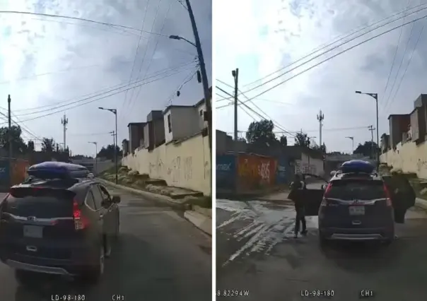 VIDEO | Grupos armados operan a plena luz del día en Tecámac; así sorprendieron a repartidores de mercancía