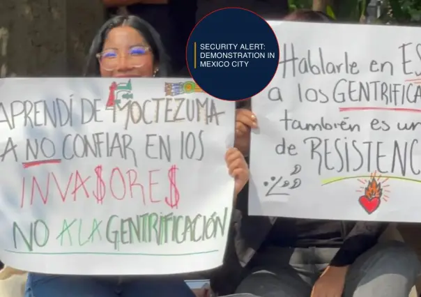 Embajada de EUA alerta a ciudadanos por marcha contra gentrificación en CDMX