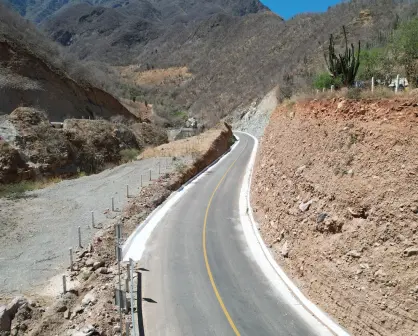La carretera de Durango que conecta la San Ignacio - Tayoltita con la capital del estado