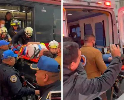 Metrobús de CDMX choca con auto particular, se reportan 8 pasajeros heridos