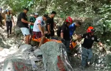 Protección Civil de Guadalupe realiza rescate en las cascadas del Cerro de la Silla