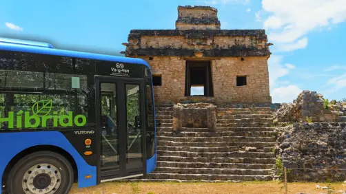 Esta es la ruta del Va y Ven que lleva a una ciudad maya cerca de Mérida