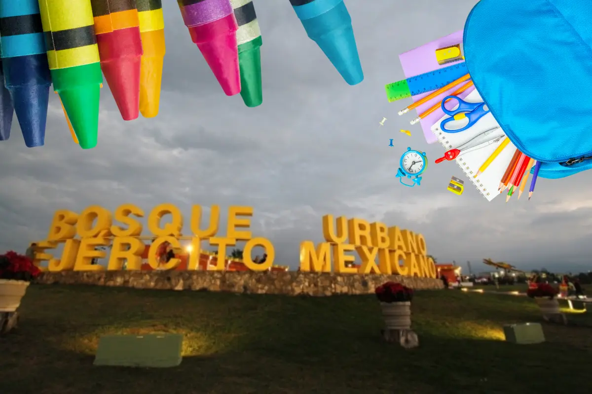 Desde las 12:00 hasta las 17:00 horas, los asistentes podrán acercarse al Bosque Urbano Ejército Mexicano y participar en una jornada de economía circular donde los útiles escolares y otros objetos útiles podrán ser regalados, intercambiados, vendidos o comprados./Foto: Gobierno de Coahuila/ Canva