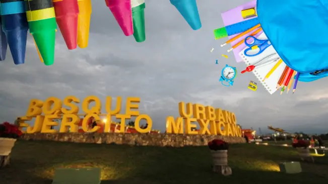 Bazar de útiles escolares en el Bosque Urbano; vende, intercambio o compra