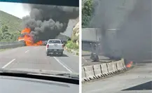 Reportan cierre de la carretera 57 tramo los chorros por accidente Reportan cierre de la carretera 57 tramo los chorros por accidente