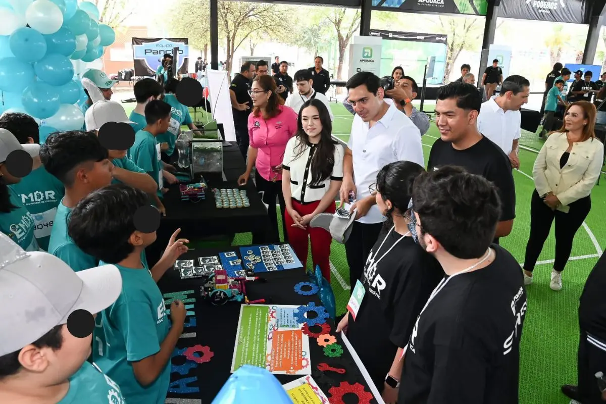 El municipio de Apodaca realizó con éxito su Primer Torneo Oficial de Robótica. Foto: Gobierno de Apodaca