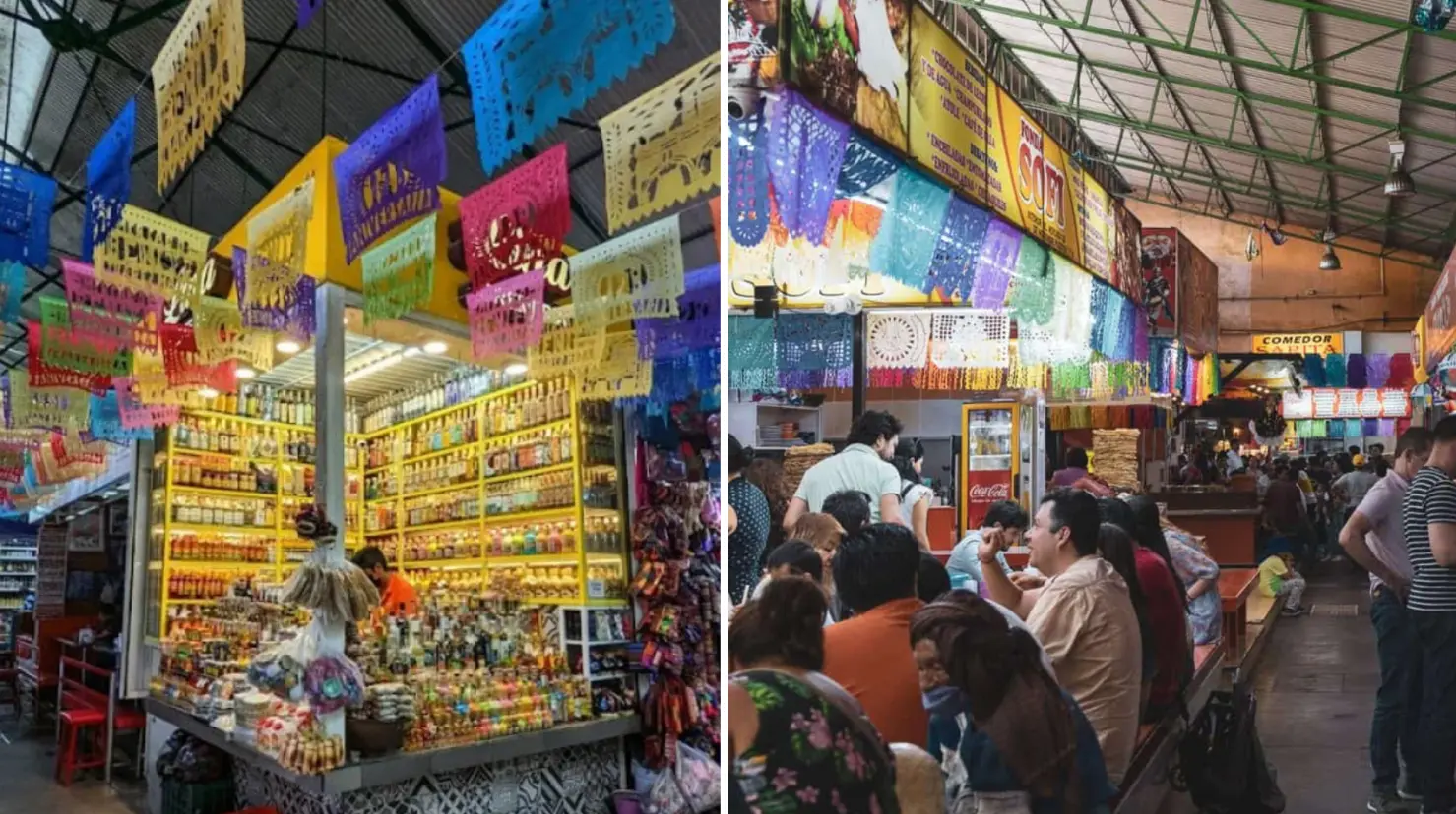 Este lugar de Oaxaca resume la cultura culinaria del estado en dos mercados. Foto: Oaxaca Rifa | The Froggy Adventures