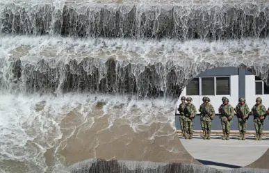 El río de Durango que ha inundado varias veces un pueblo en el que habitan muchos militares