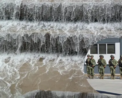 El río de Durango que ha inundado varias veces un pueblo en el que habitan muchos militares