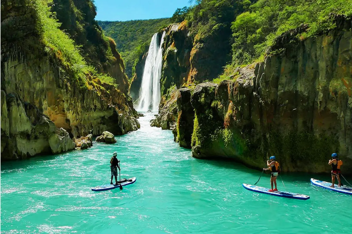 Cascada de Tamul en Aquismón San Luis Potosí.    Foto: Gobierno de la República