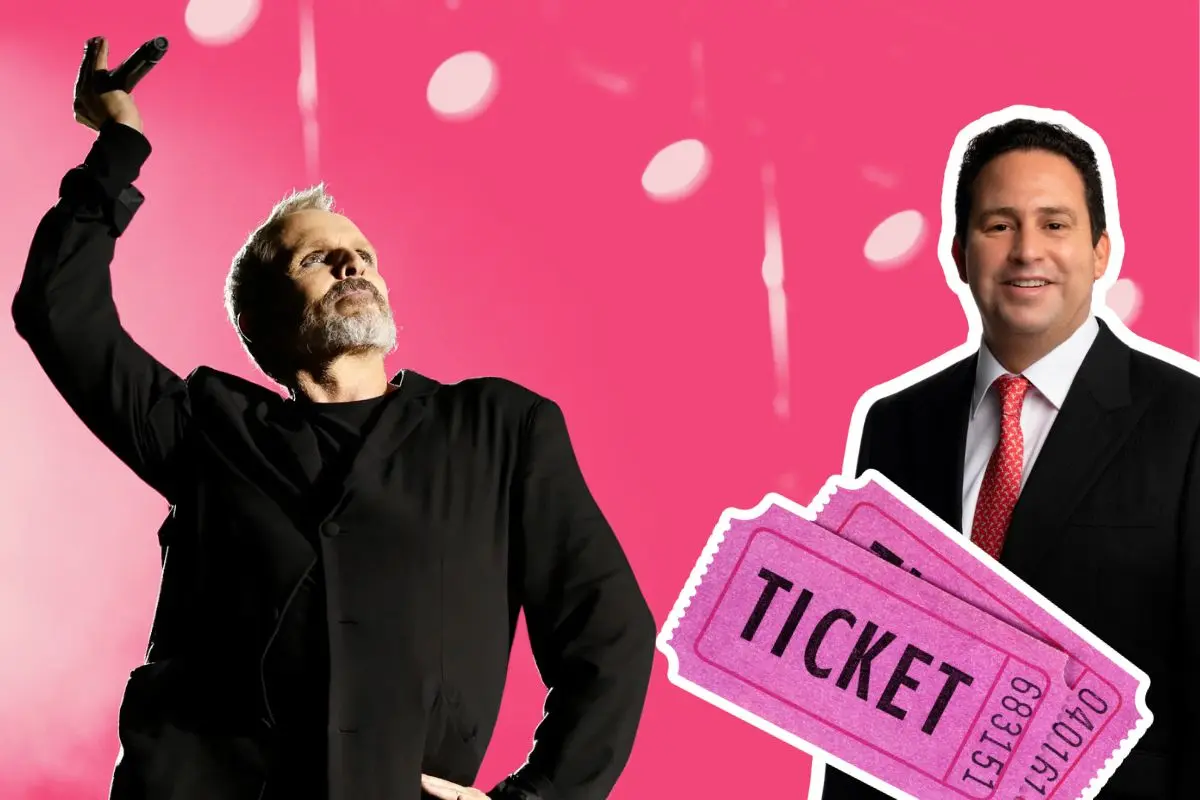 El alcalde de Saltillo te lleva a ver a Miguel Bosé totalmente gratis con concurso digital / Foto: Billboard | Gobierno de Saltillo | Canva