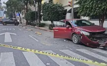 Mujer de la tercera edad muere tras choque en Insurgentes en CDMX; hay dos lesionados y un detenido
