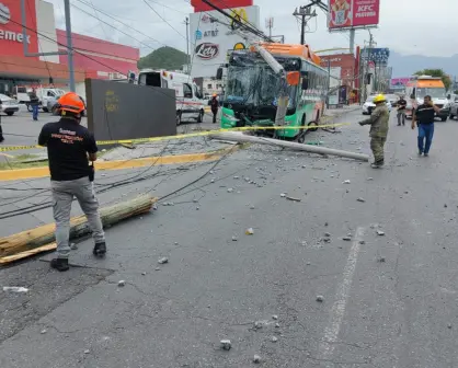 Choque de camión deja 16 lesionados en Guadalupe