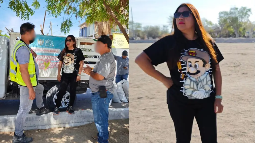 Regidora de BCS viste playera de El Chapo en evento del Ayuntamiento
