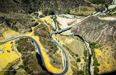 La carretera que te lleva a la región donde se produce café de Durango