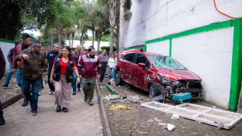 Ante las fuertes lluvias en Magdalena Contreras se emiten acciones para atender afectaciones