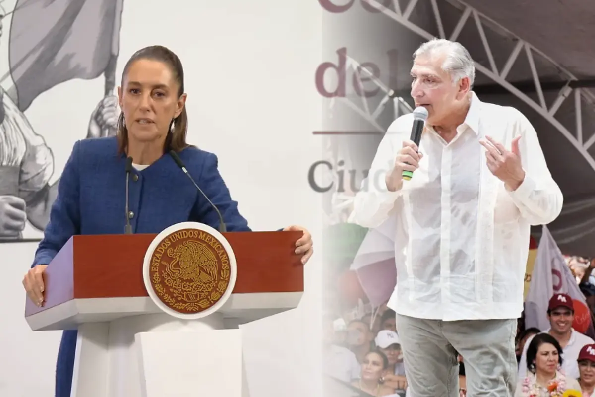Claudia Sheinbaum y Adán Augusto. Foto: X (@adan_augusto) / Captura de pantalla: YouTube (Gobierno de México)
