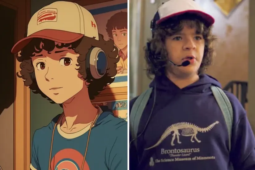 La Inteligencia Artificial reimagina a Dustin como si hubiera nacido en las películas de Studio Ghibli con resultados fascinantes. Foto: Canva