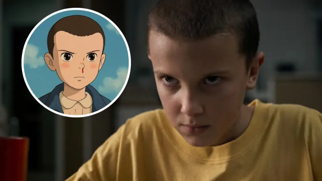 Así se vería Eleven de Stranger Things como personaje de Studio Ghibli, según la IA