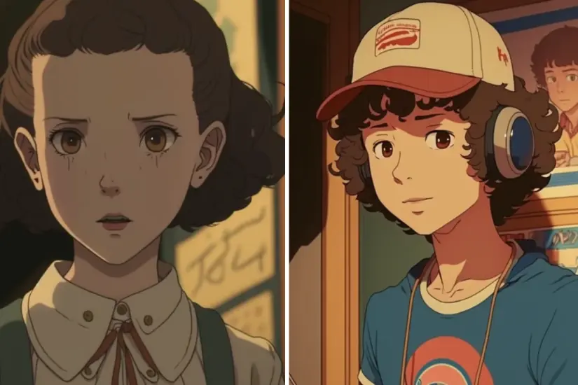 En este relato, Eleven y Hopper se embarcan en un viaje extraordinario a un místico mundo lleno de magia y descubrimiento. Foto: Dall-E / Canva