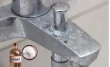 Esta mezcla casera elimina el sarro de los grifos y los deja como nuevos