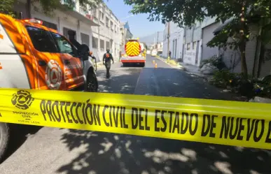 Se registra incendio de bodega en el Centro de Monterrey