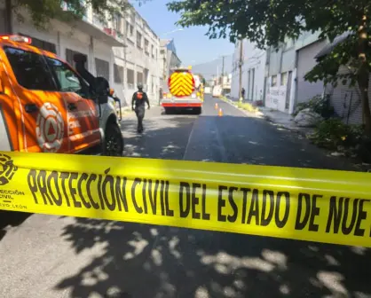 Se registra incendio de bodega en el Centro de Monterrey