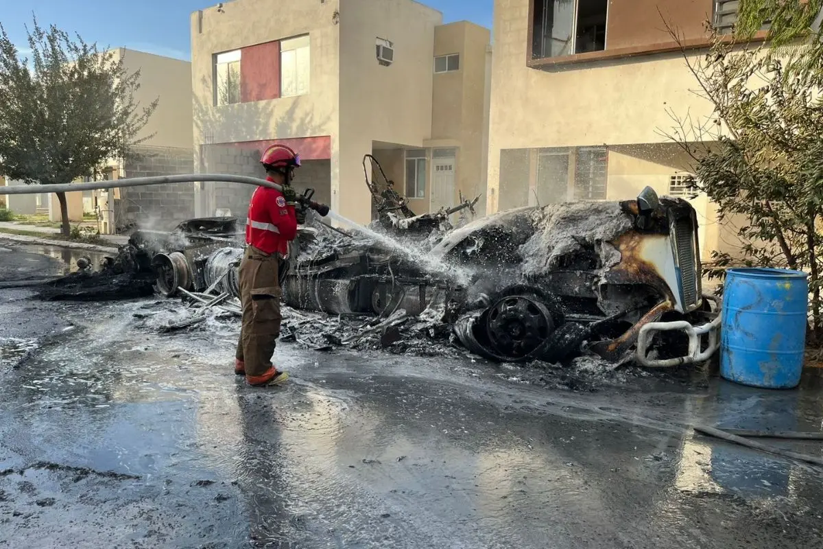 La Secretaría de Seguridad y Vialidad de Salinas Victoria informó a través de sus redes sociales sobre un incendio registrado. Foto: Secretaría de Seguridad y Vialidad de Salinas Victoria