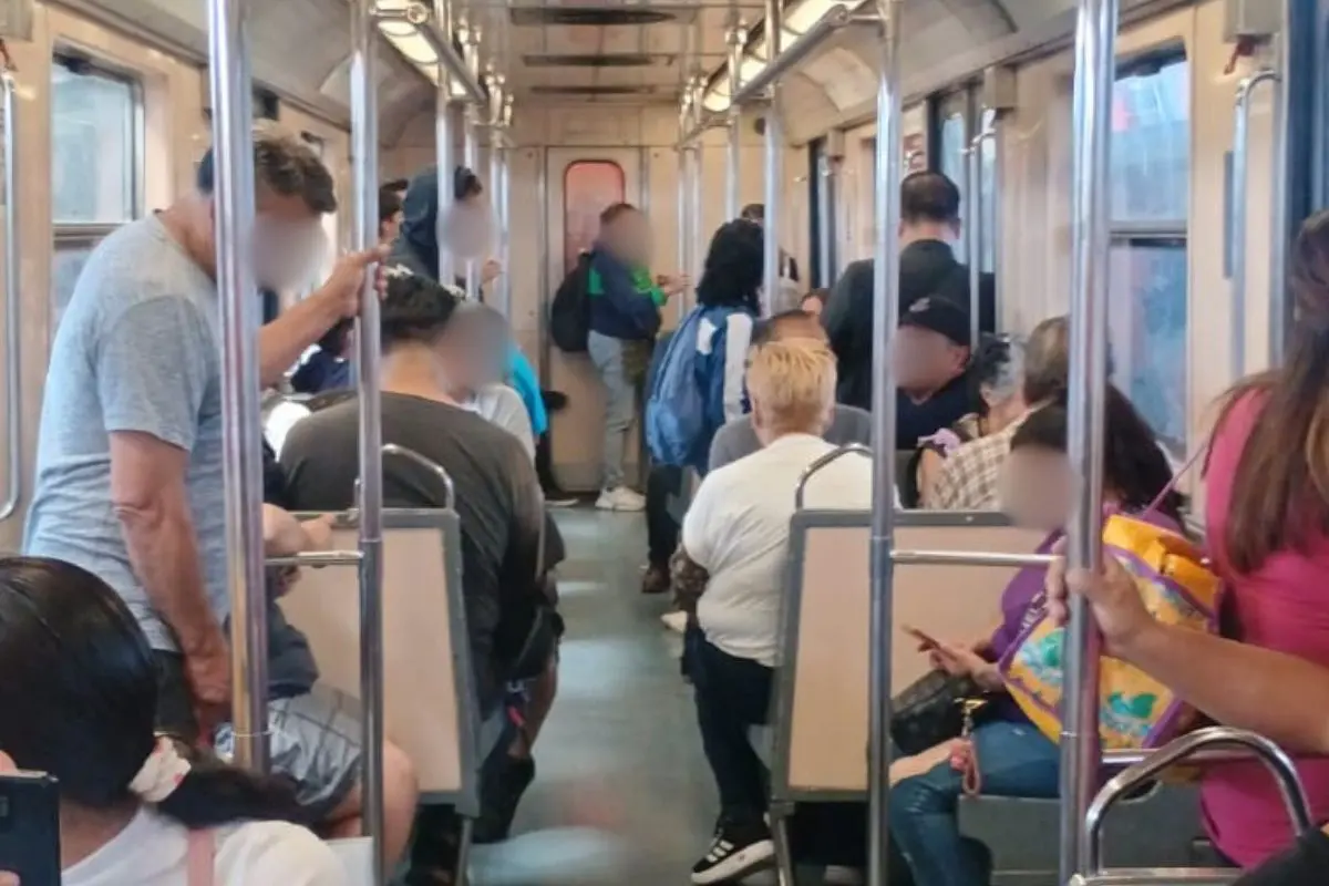 Vagón del Metro CDMX. Foto: X (@Metro_CDMX)
