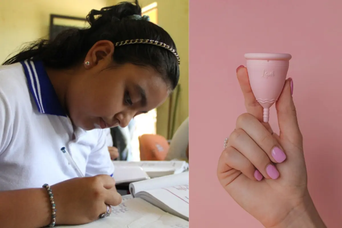Niña y copa menstrual impulsada en CDMX. Foto: Gobierno De México | Pexels
