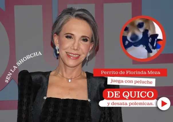 Perro de Florinda Meza juega con peluche de Quico y desata polémica
