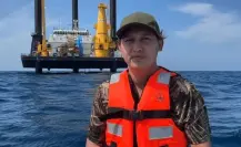 Detectan plataforma marítima de Space X a 18 kilómetros de playa Bagdad recogiendo basura espacial