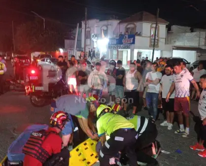 Choque deja motociclista gravemente herido en Monterrey