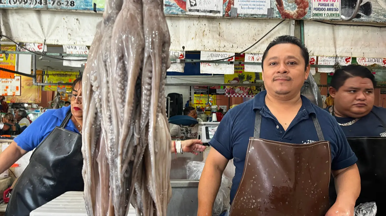 ¿Qué precio tiene el pulpo antes del inicio de la temporada?. Foto: Irving Gil