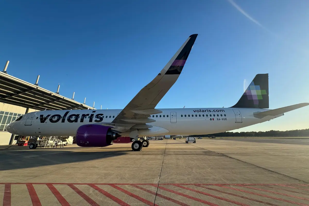 Avión de Volaris. Foto: X (@viajaVolaris)