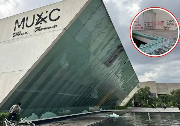 UNAM condena actos vandálicos al MUAC durante marcha contra la gentrificación