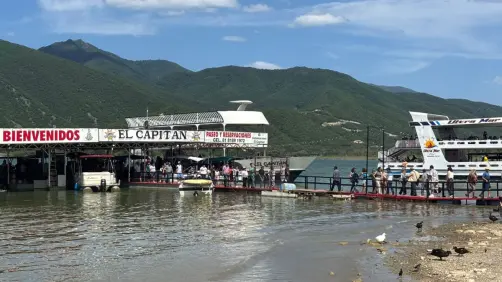 Vacaciones en Nuevo León: Aprovechan familias fin de semana para visitar la Presa La Boca
