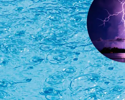 Cae rayo junto a un balneario de Durango y un hombre resulta lesionado