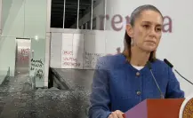 Sheinbaum responde a protesta por gentrificación en CU: Solo los fascistas queman libros